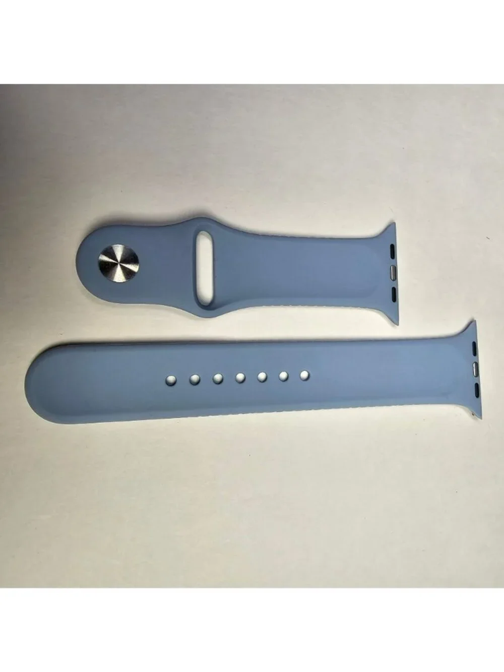 Air Jordan Apple Watch Silicone Sport Band (42mm/44/46/49) Blue w/ White Logo